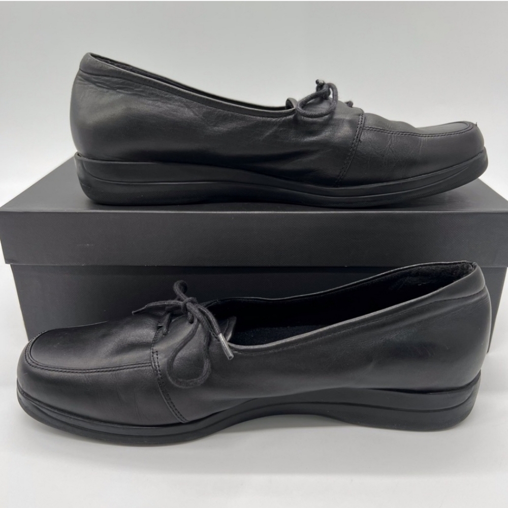 Grasshoppers Sizw 8M Black Leather Oxford Comfort Shoe Women's